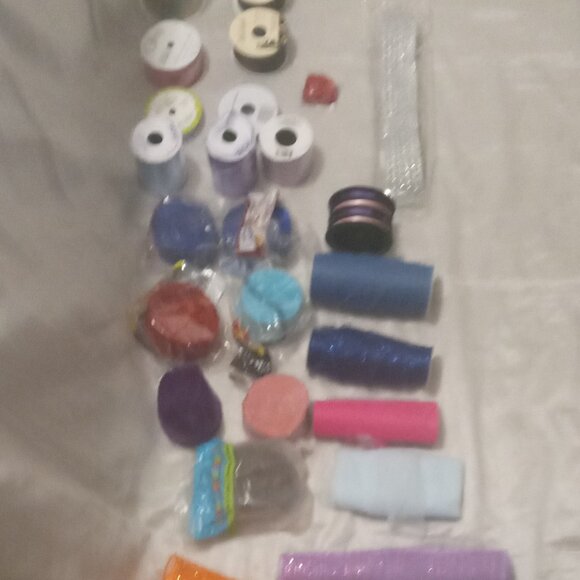 Various decorative ribbons some new open but not used and used - Picture 3 of 5